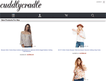 Tablet Screenshot of cuddlycradle.com